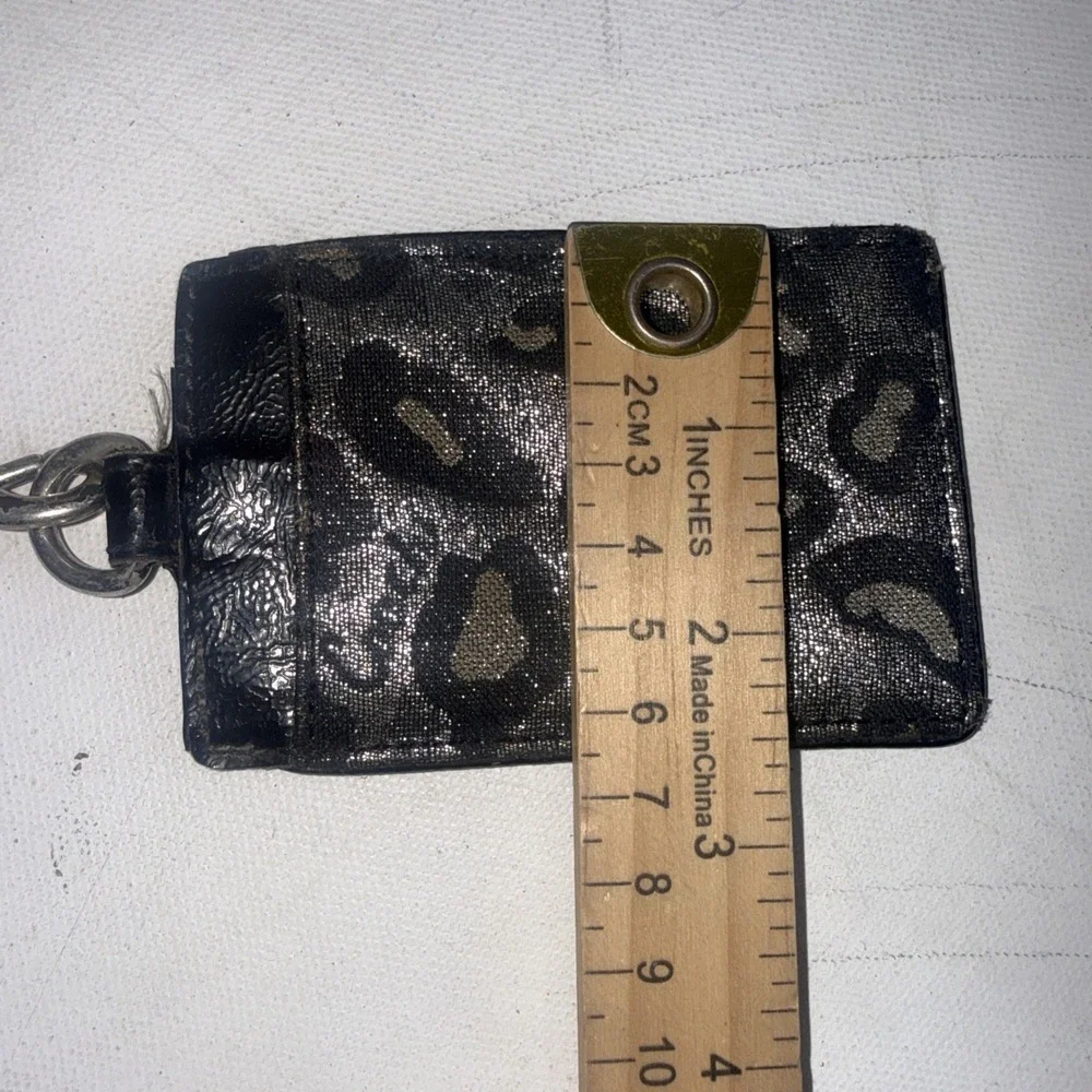 Coach Zebra Print ID Lanyard Holder